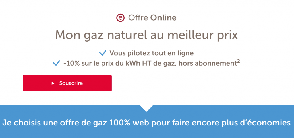 Total Direct Energie offre online gaz Total Direct Energie offre gaz