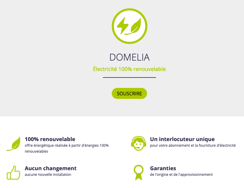 Contrat d'électricité verte L'offre d'électricité 100% verte de proxelia