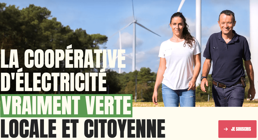 Contrat 100% vert d'électricité avec Enercoop Le fournisseur d'électricité le plus vert : Enercoop