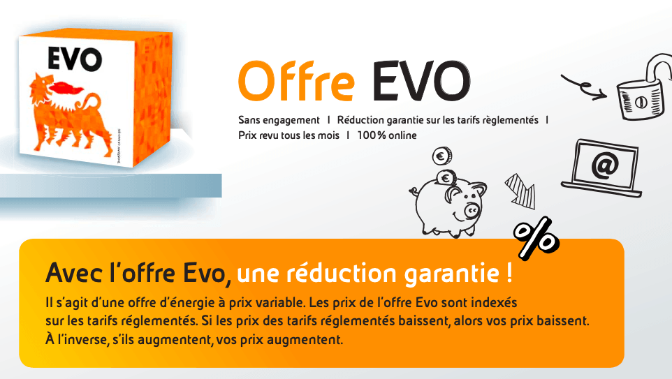 contrat de gaz pas cher offre EVO avec Eni contrat de gaz pas cher ENI