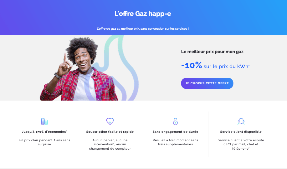 offre gaz pas cher happ-e 10% offre gaz pas cher happ-e promo