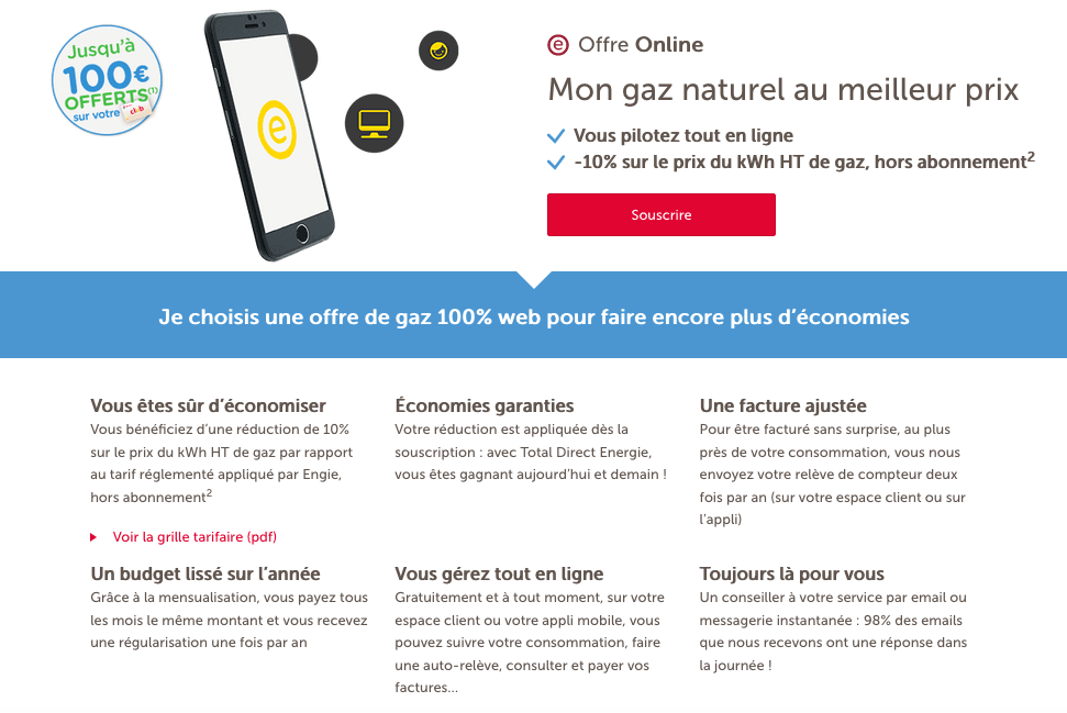 offre gaz naturel pas cher total direct énergie offre gaz pas cher total direct énergie