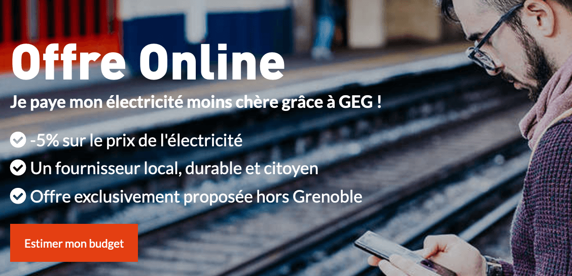 GEG : l'offre Online pour un contrat électricité pas cher Contrat électricité de GEG