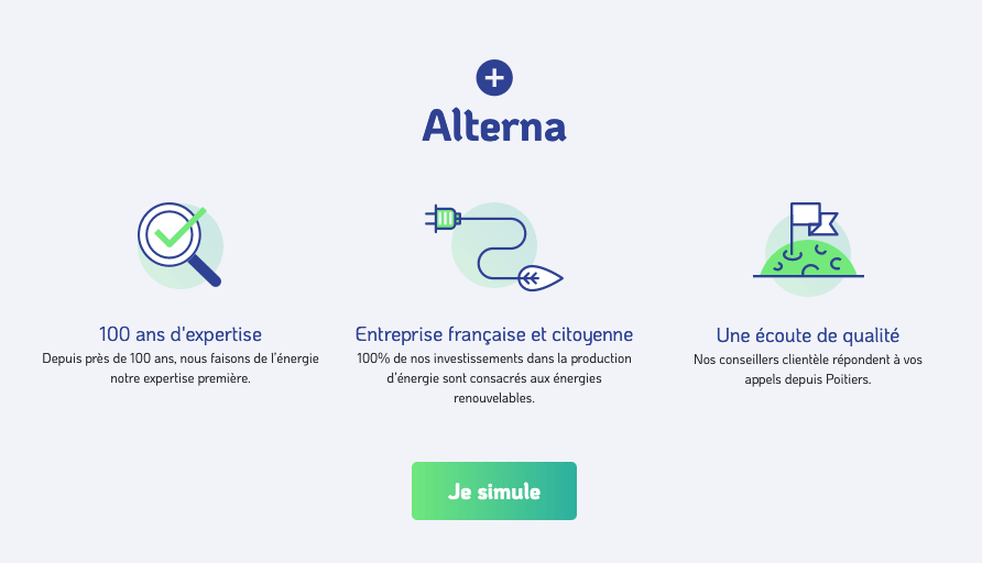 Electricité, gaz et services d'Alterna Les services et atouts du fournisseur Alterna