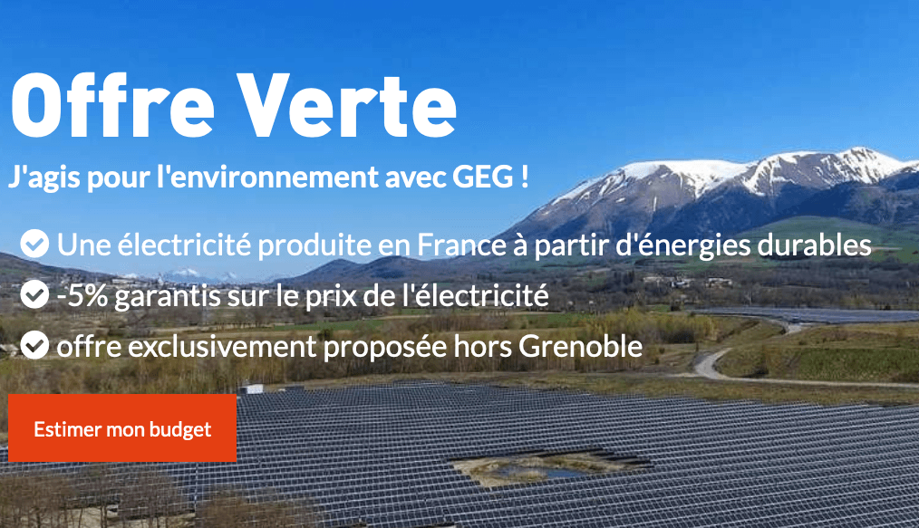 Électricité verte et contrat chez GEG Contrat électricité verte GEG