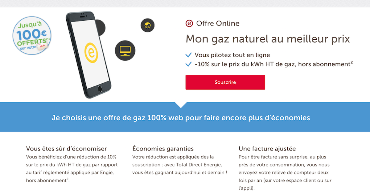 Total Online gaz Total Online gaz