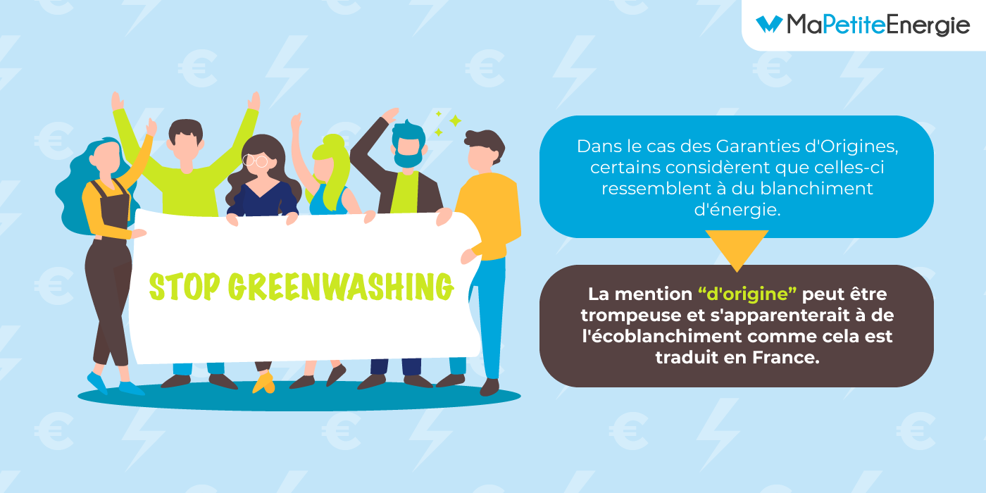 Greenwashing et garanties d'origine