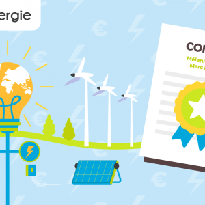 Garantie d'origine pour l'électricité verte.