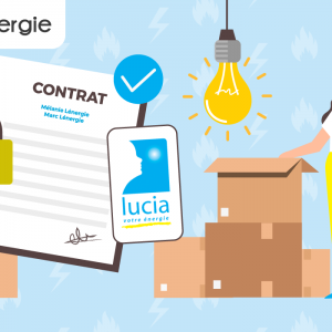 Déménagement de contrat Lucia Energie