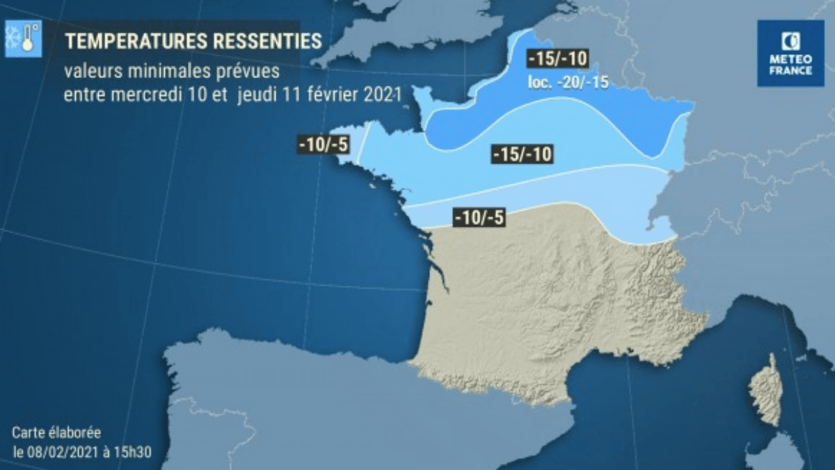 vague de froid températures vague de froid températures
