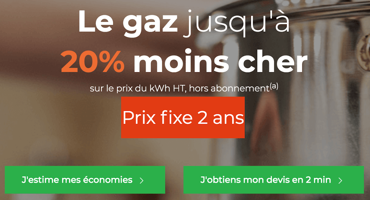 Cdiscount Energie gaz naturel pas cher 20% de moins prix fixe Cdiscount Energie gaz naturel pas cher