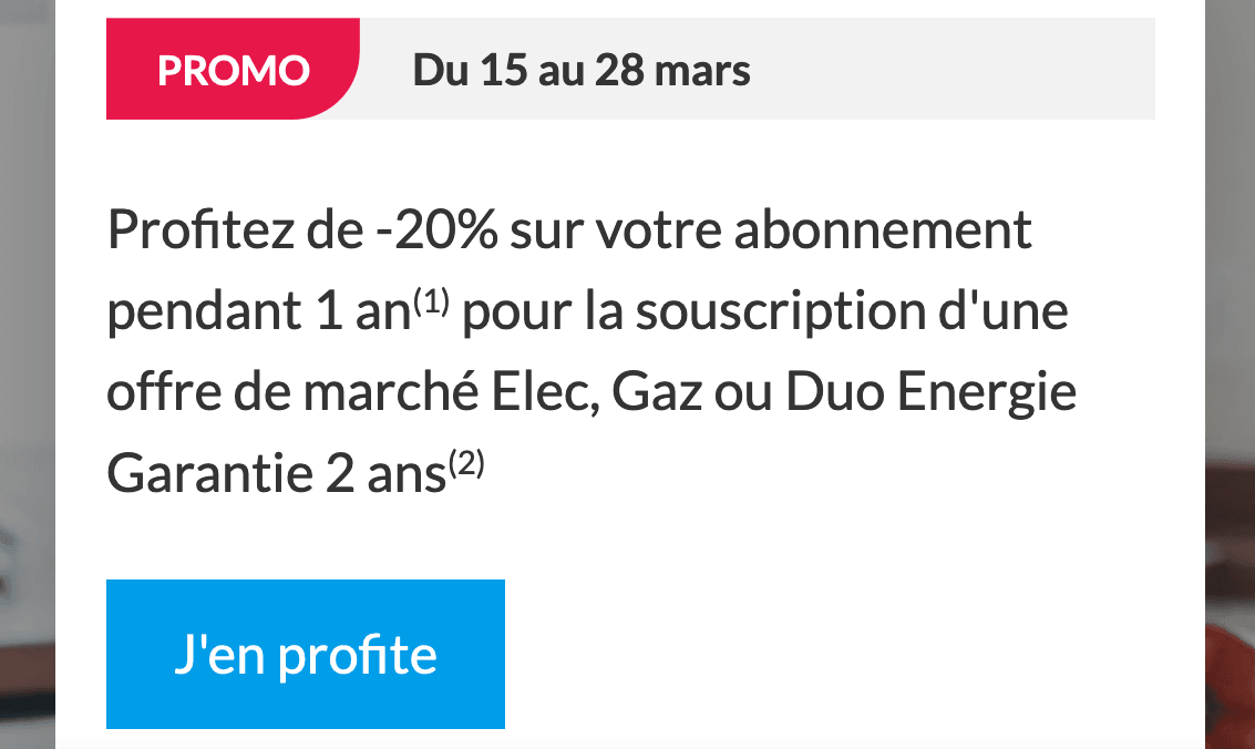 Promo sur le contrat gaz vert Engie L'abonnement gaz vert d'Engie