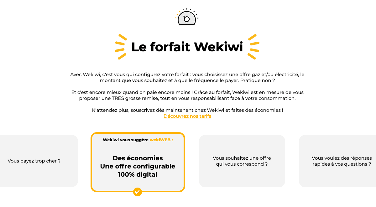 Contrat de gaz du fournisseur Wekiwi Abonnement gaz de Wekiwi