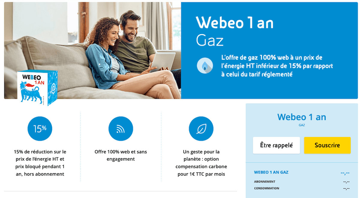 eni webeo gaz eni webeo abonnement gaz