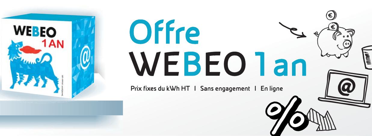 Eni Webeo : gaz à prix fixe et tarifs réduits Contrat de gaz à prix fixe et pas cher Webeo d'Eni