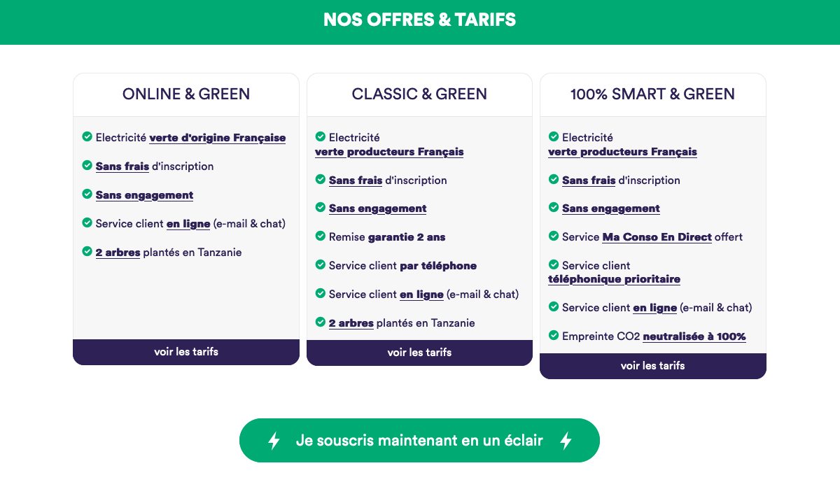 mint energy Mint energy, fournisseur d'électricité verte