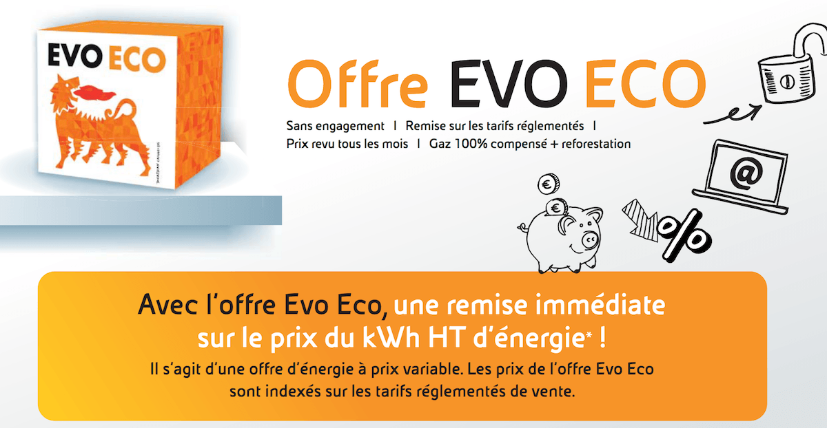 Offre duale, gaz et électricité, chez Eni offre duale eni evo