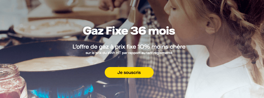 Gaz : Contrat à prix fixe de Vattenfall Vattenfall : 36 mois de gaz à prix fixe.