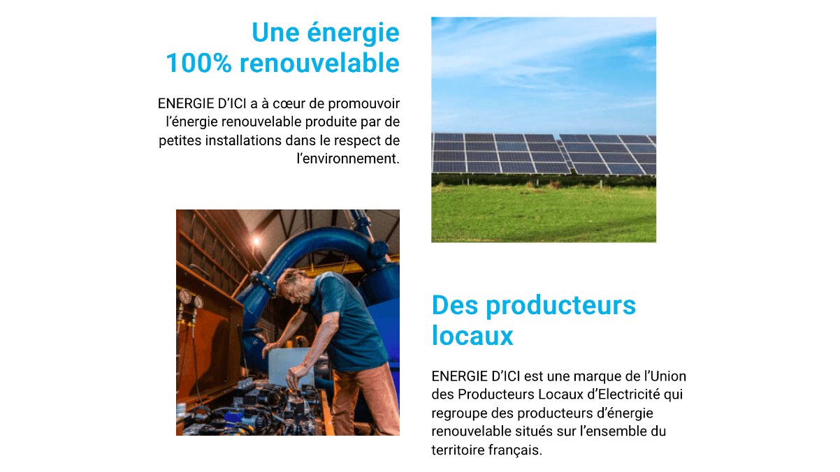 Énergie d'Ici fournisseur d'électricité verte Énergie d'Ici fournisseur d'électricité verte