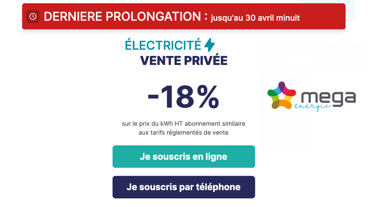 Vente privée électricité verte Vente privée électricité verte
