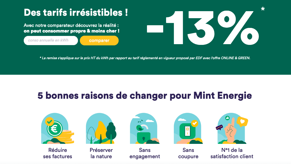 Mint énergie électricite verte online Mint énergie électricite verte online