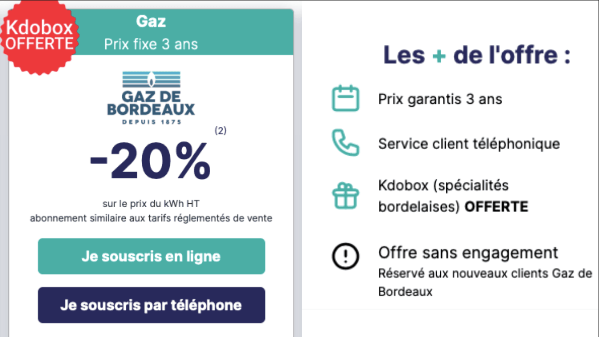 Vente privée de Gaz de Bordeaux
