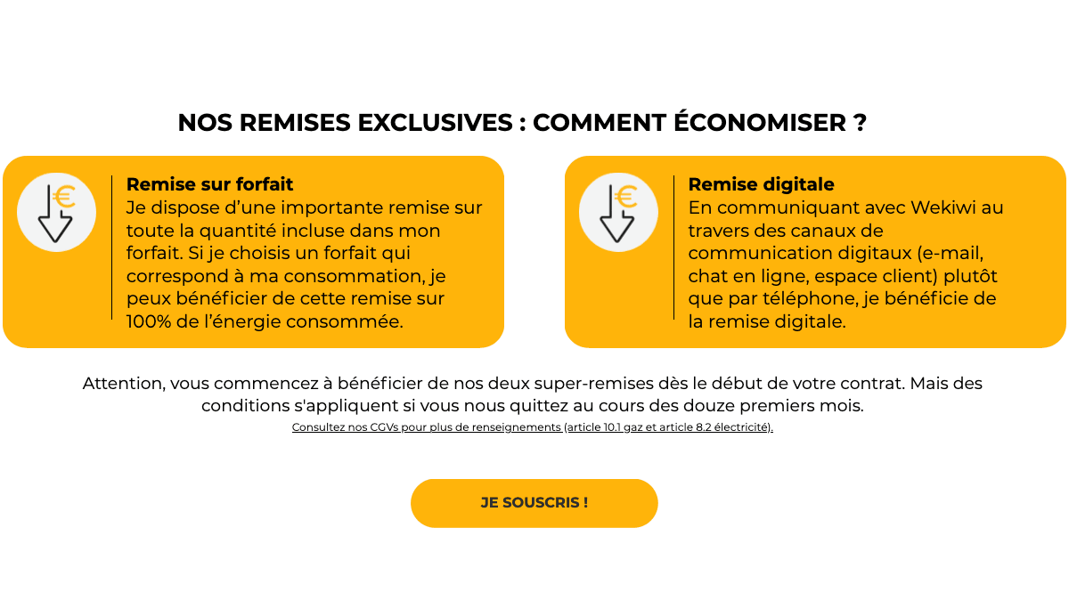 Électricite moins chère remises Wekiwi Électricite moins chère remises Wekiwi