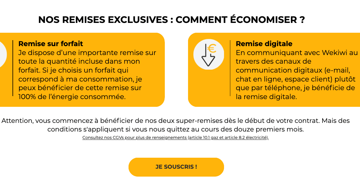 Électricité moins chère avec Wekiwi Électricité moins chère avec Wekiwi