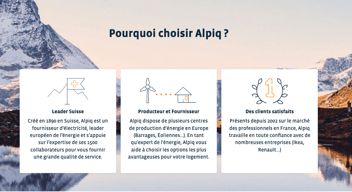Alpiq avantages abonnement d'électricité Alpiq avantages abonnement d'électricité
