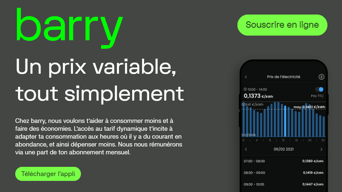 Application pour consommer de l'électricité verte Application pour consommer de l'électricité verte