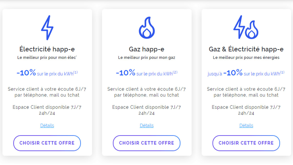 Promos électricité pas chère Happ-e Promos électricité pas chère Happ-e