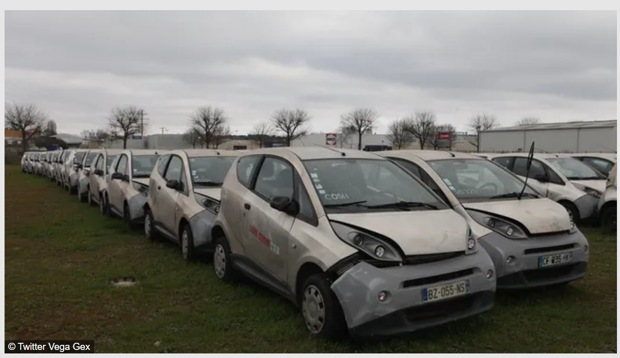 voiture electrique abondonnee voiture electrique abondonnee