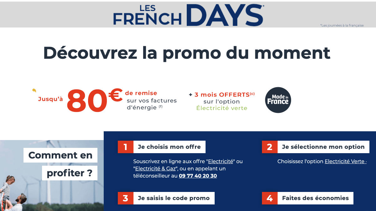 Les French Days Cdiscount Énergie