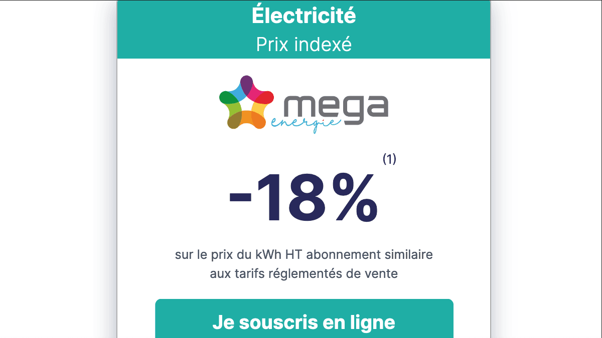 La vente privée Mega Energie