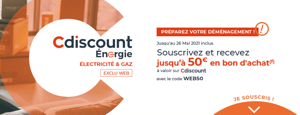 Promotions Cdiscount Energie Cdiscount Energie : code promo pour deux remises