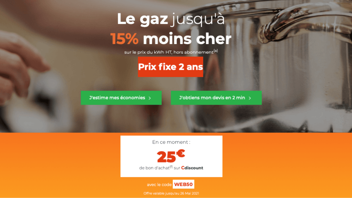cdiscount energie contrat gaz cdiscount energie contrat gaz
