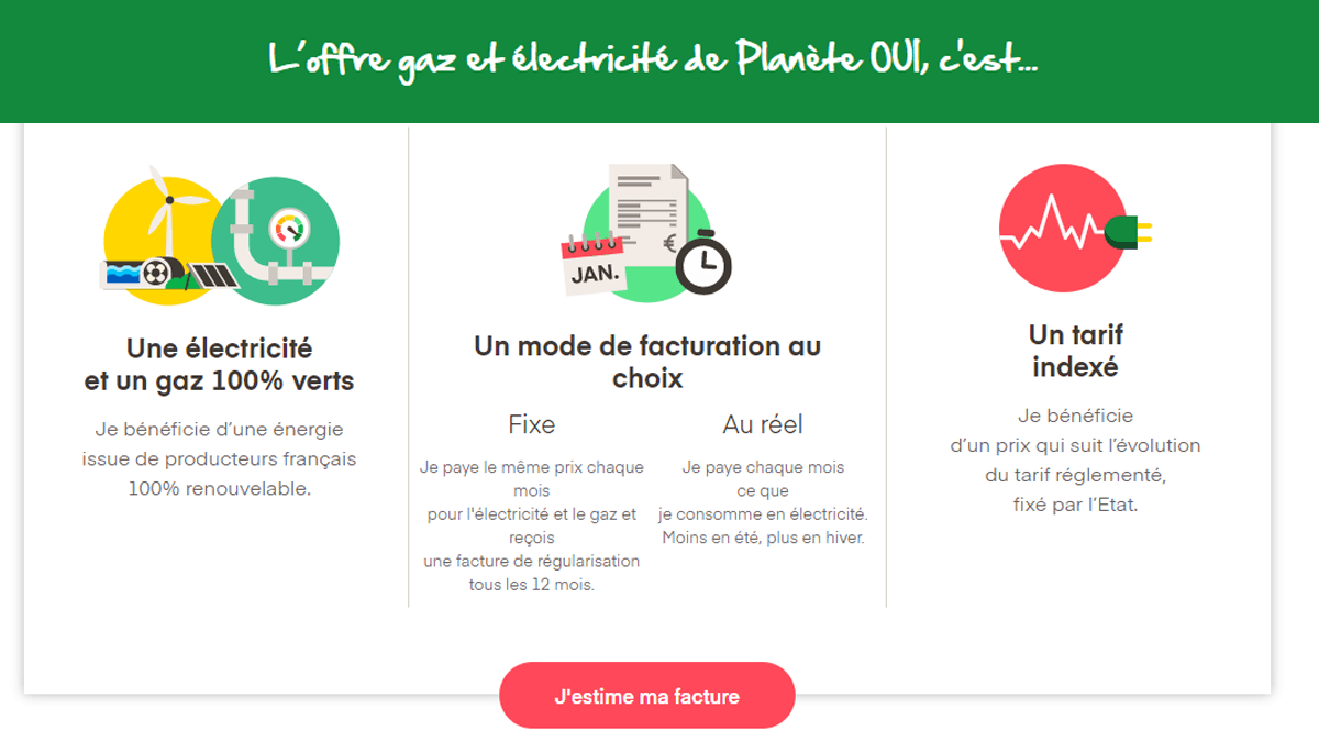 Offre duale Planète Oui