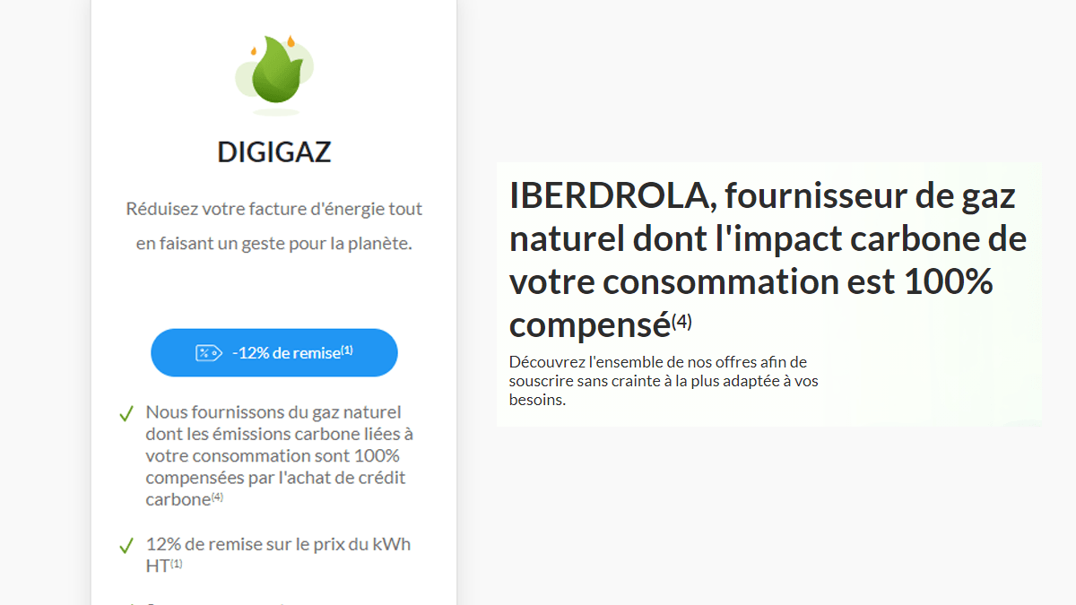 -12% sur le kWh Iberdrola -12% sur le kWh Iberdrola