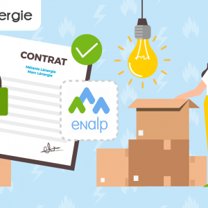 Enalp : le déménagement de contrat du fournisseur d'énergie.