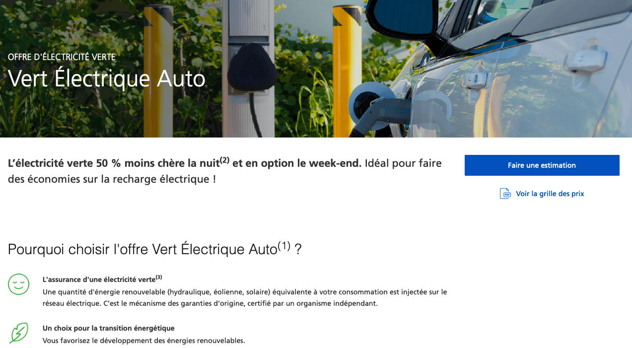 Le contrat pour recharger sa voiture électrique d'EDF Contrat pour voiture électrique EDF