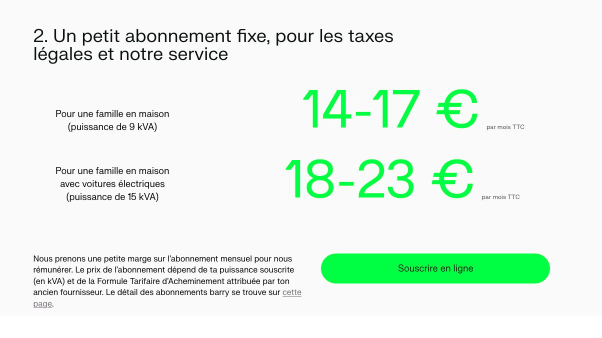 L'abonnement tarif dynamique de Barry permet de profiter de l'électricité à prix coûtant Electricité prix coûtant Barry