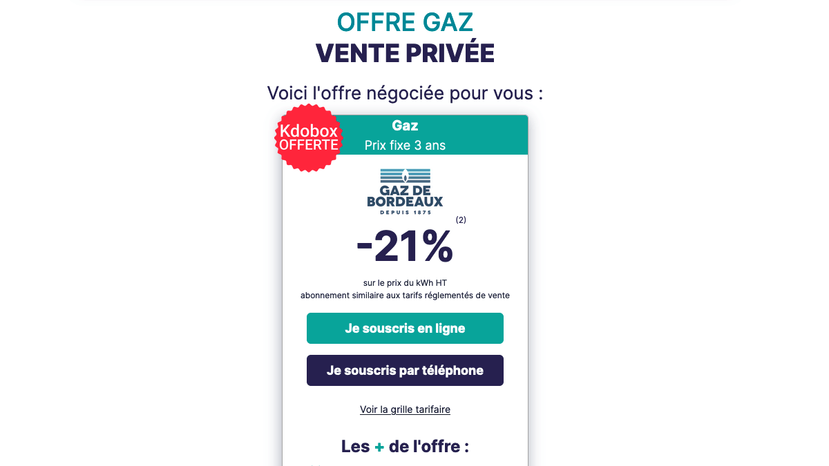 La vente privée Be Move et Gaz de Bordeaux Vente Privé Gaz de Bordeaux