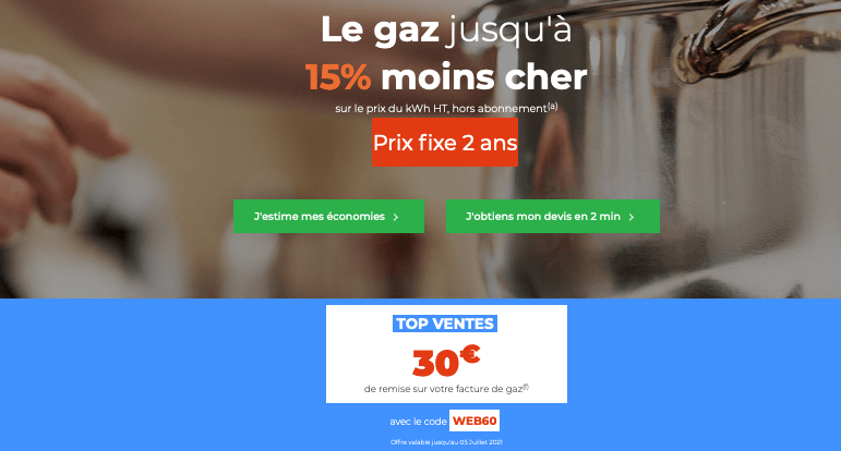 Contrat gaz naturel Cdiscount Energie Le gaz à prix étudiant chez Cdiscount Energie