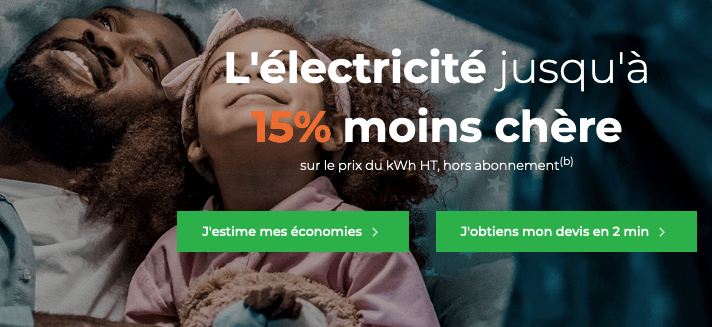 Cdiscount Energie : électricité Cdiscount Electricité : 15% de remise.