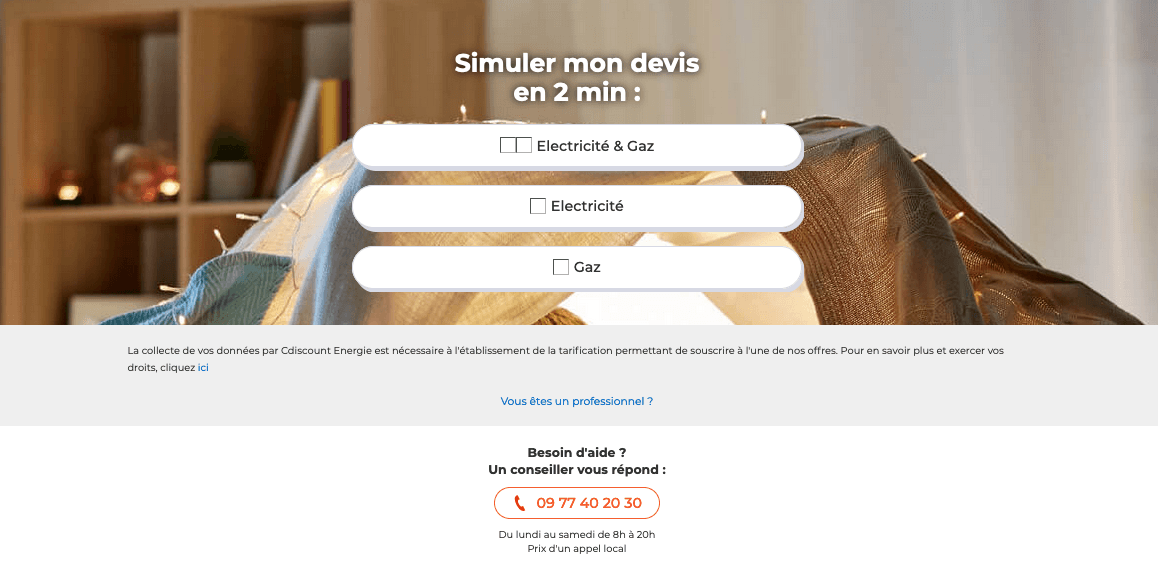 cdiscount energie contrat electricite