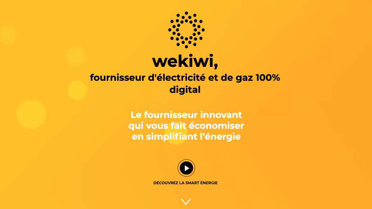 Wekiwi offre digitale Wekiwi fournisseur d'électricité pour étudiant