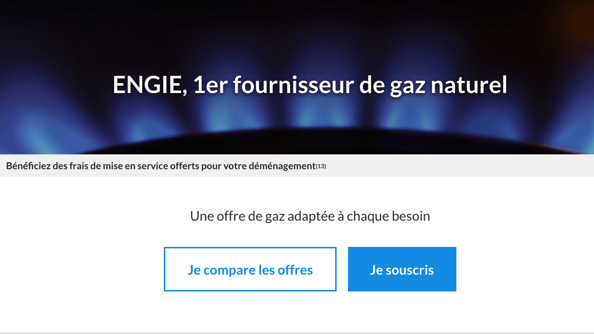 contrat gaz prix réduit ENGIE Offre gaz naturel étudiant ENGIE