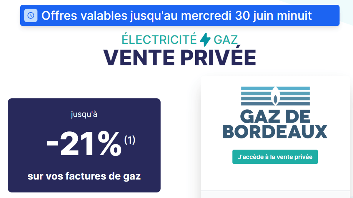 Promo Gaz de Bordeaux Promo Gaz de Bordeaux