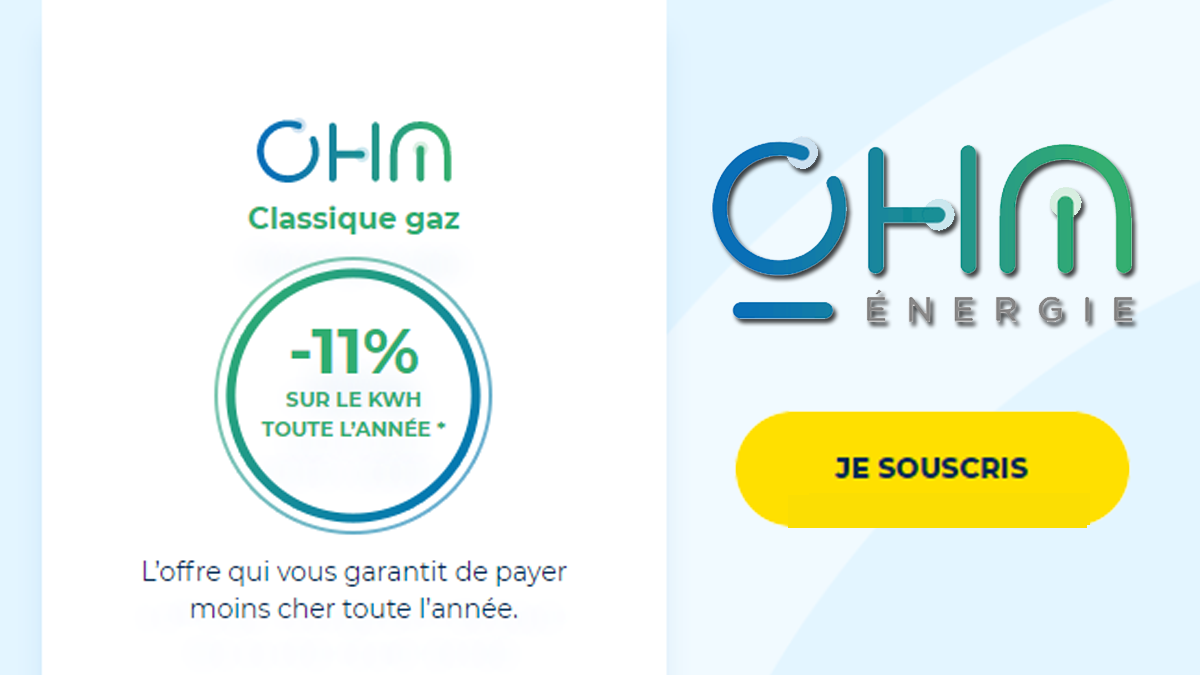 Contrat gaz Ohm Energie Contrat gaz Ohm Energie