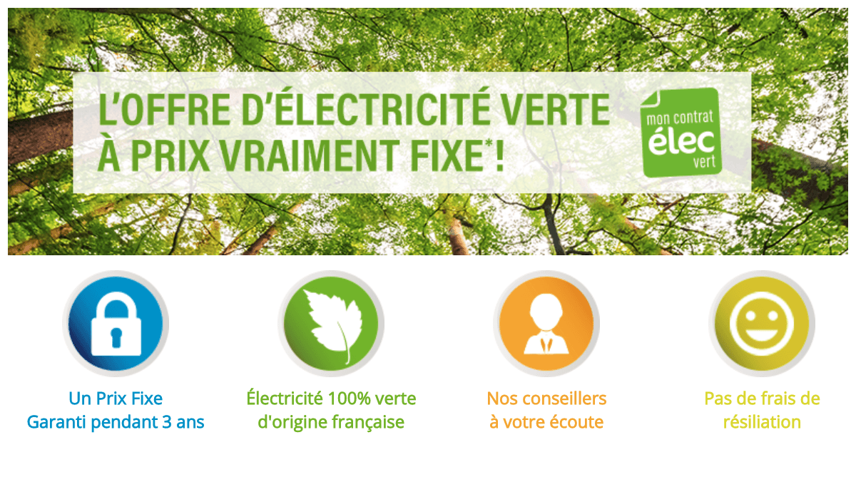 Contrat elec vert Sélia Contrat électricité verte chez Sélia